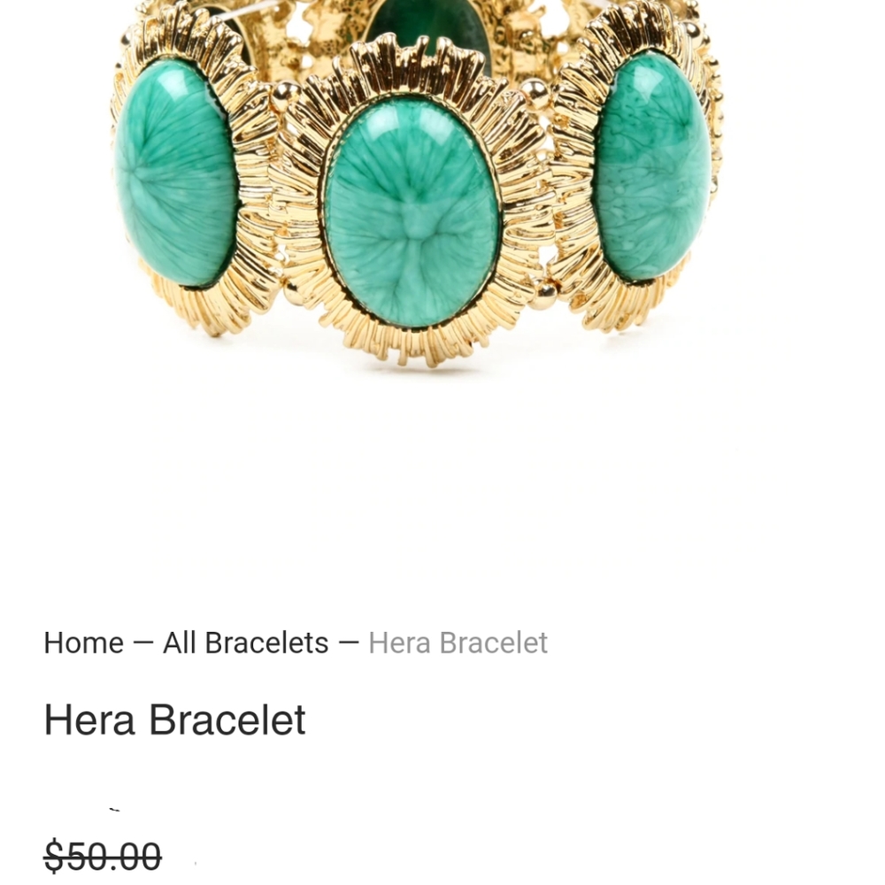 Hera Bracelet Turquoise/ Gold